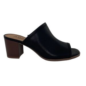 a.n.a Beach Sandals Shoes Heels NWT Open Toe Black Size 6.5 6 1/2